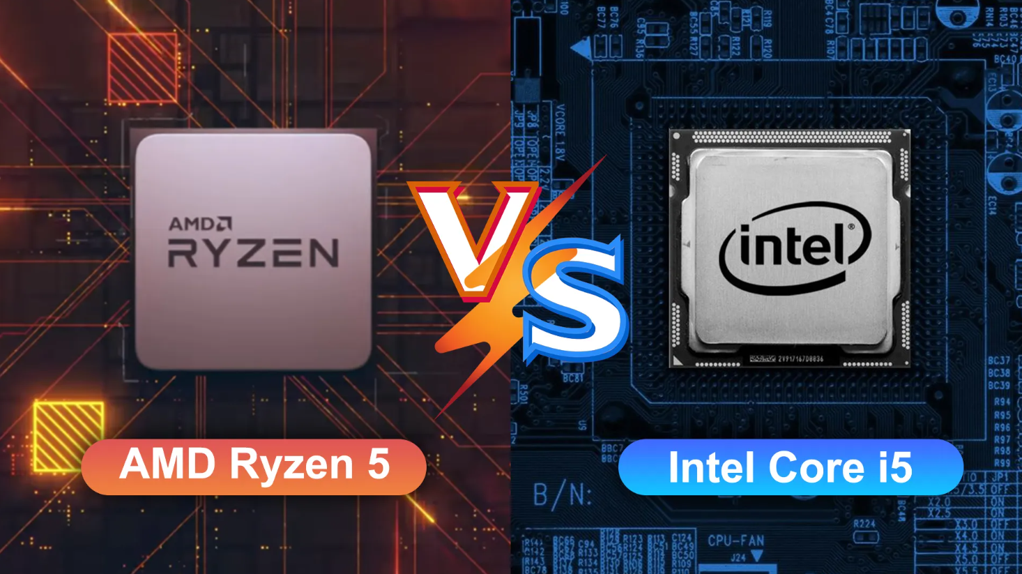 Amd Ryzen 5 vs Intel i5